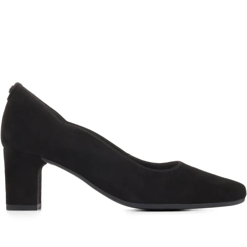 Tanfield Heeled Court Shoes - GAB35544 / 322 514 - Black sold by Jones Bootmaker