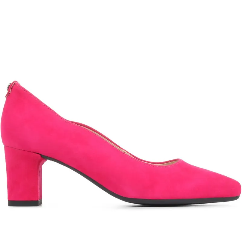 Tanfield Heeled Court Shoes - GAB35544 / 322 514 - Fuschia made by Jones Bootmaker