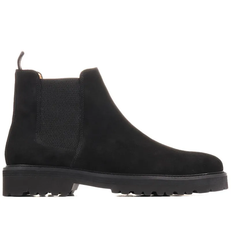 Faringdon Lightweight Chelsea Boots - FARINGDON / 322 610 - Black Suede sold by Jones Bootmaker