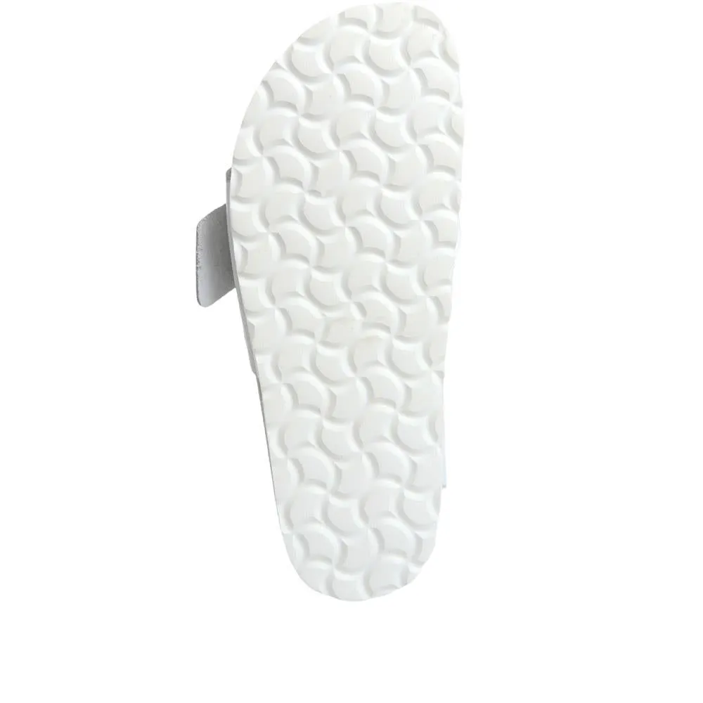 Tulip Buckle Mule Sandals - TULIP / 323 847 - White sold by Jones Bootmaker product image thumbnail 5