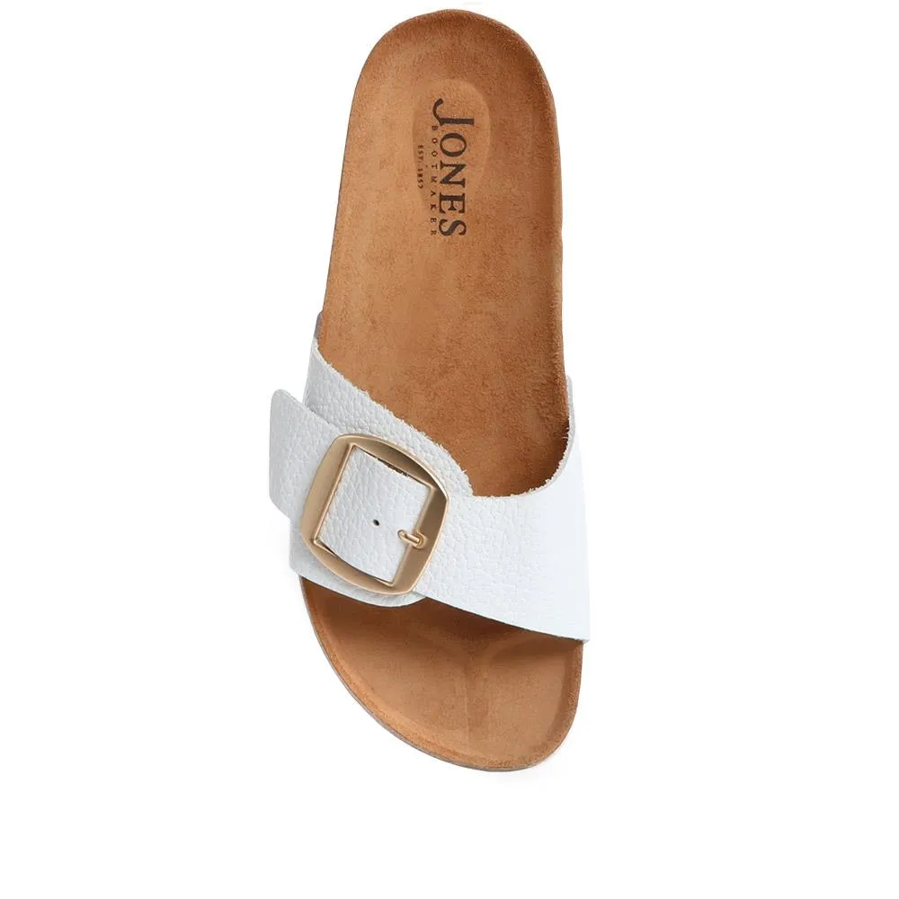 Tulip Buckle Mule Sandals - TULIP / 323 847 - White sold by Jones Bootmaker product image thumbnail 4
