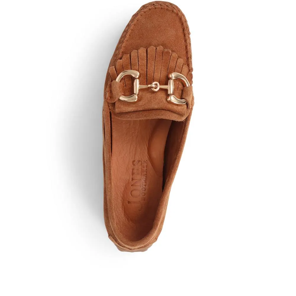 Giustina Suede Buckle Moccasins - GIUSTINA / 323 917 - Tan sold by Jones Bootmaker product image thumbnail 3