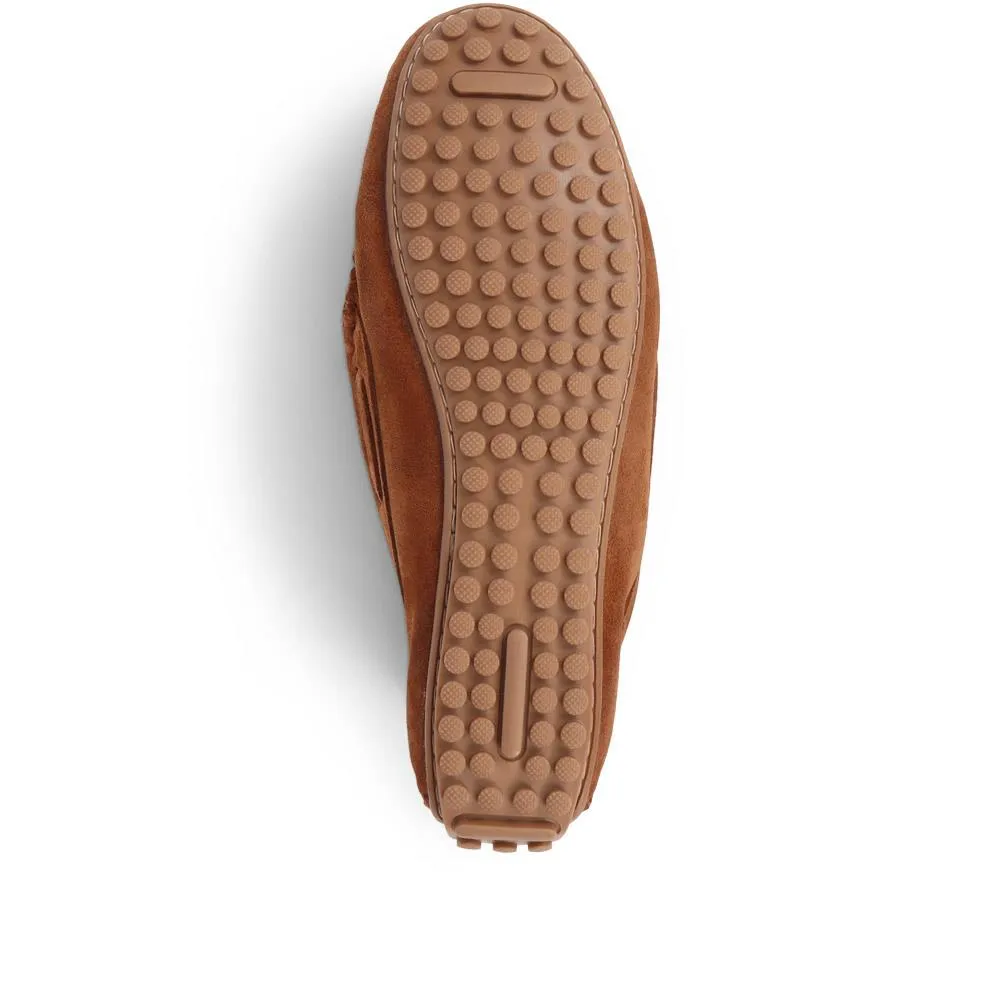 Giustina Suede Buckle Moccasins - GIUSTINA / 323 917 - Tan sold by Jones Bootmaker product image thumbnail 4