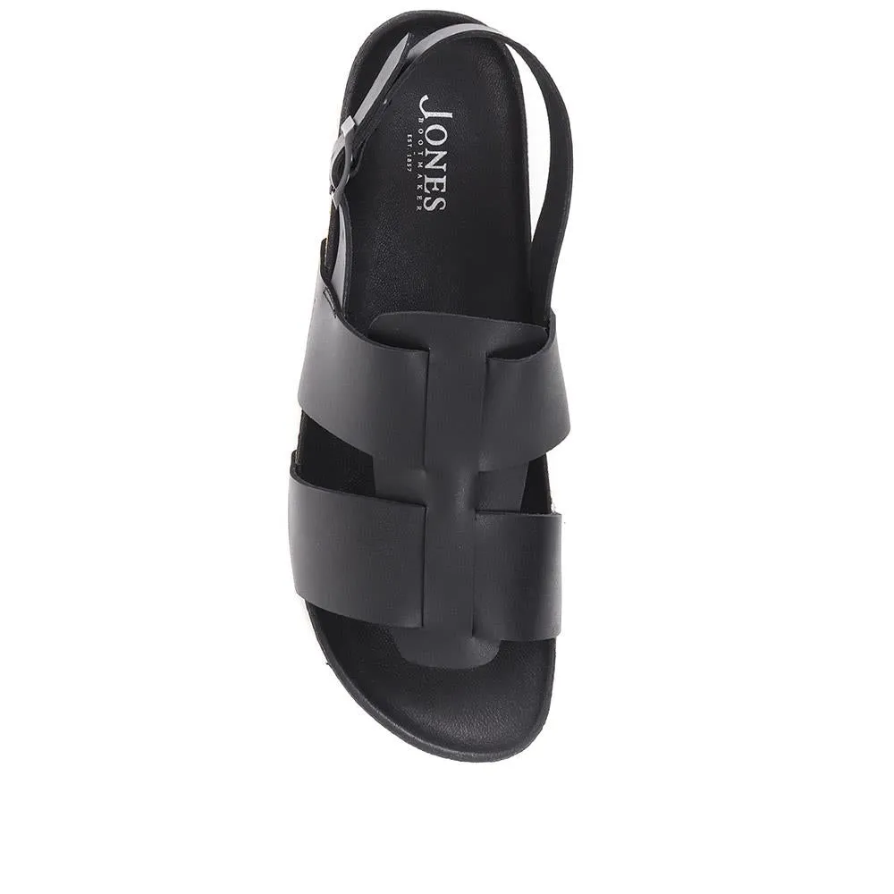 Leather Sandals - WOKINGHAM / 323 926 - Black sold by Jones Bootmaker product image thumbnail 5