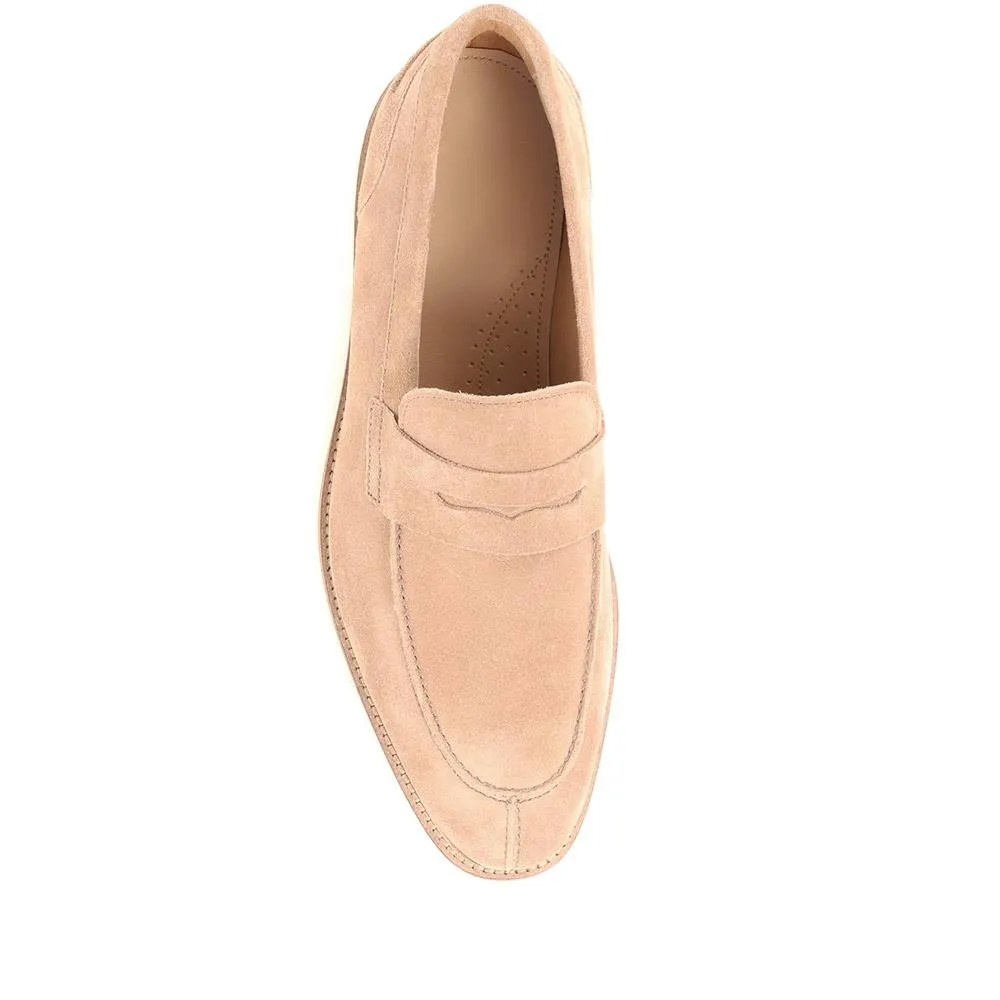 Roberto Suede Leather Penny Loafers - ROBERTO / 321 659 - Sand Suede sold by Jones Bootmaker product image thumbnail 4