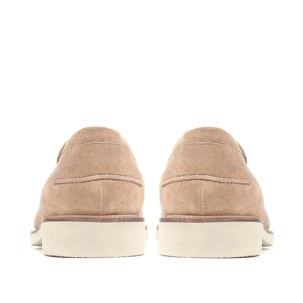 Roberto Suede Leather Penny Loafers - ROBERTO / 321 659 - Sand Suede sold by Jones Bootmaker product image thumbnail 3