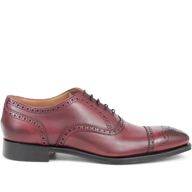 Maidstone Goodyear Welted Leather brogues - MAIDSTONE3 / 324 004 - Burgundy made by Jones Bootmaker