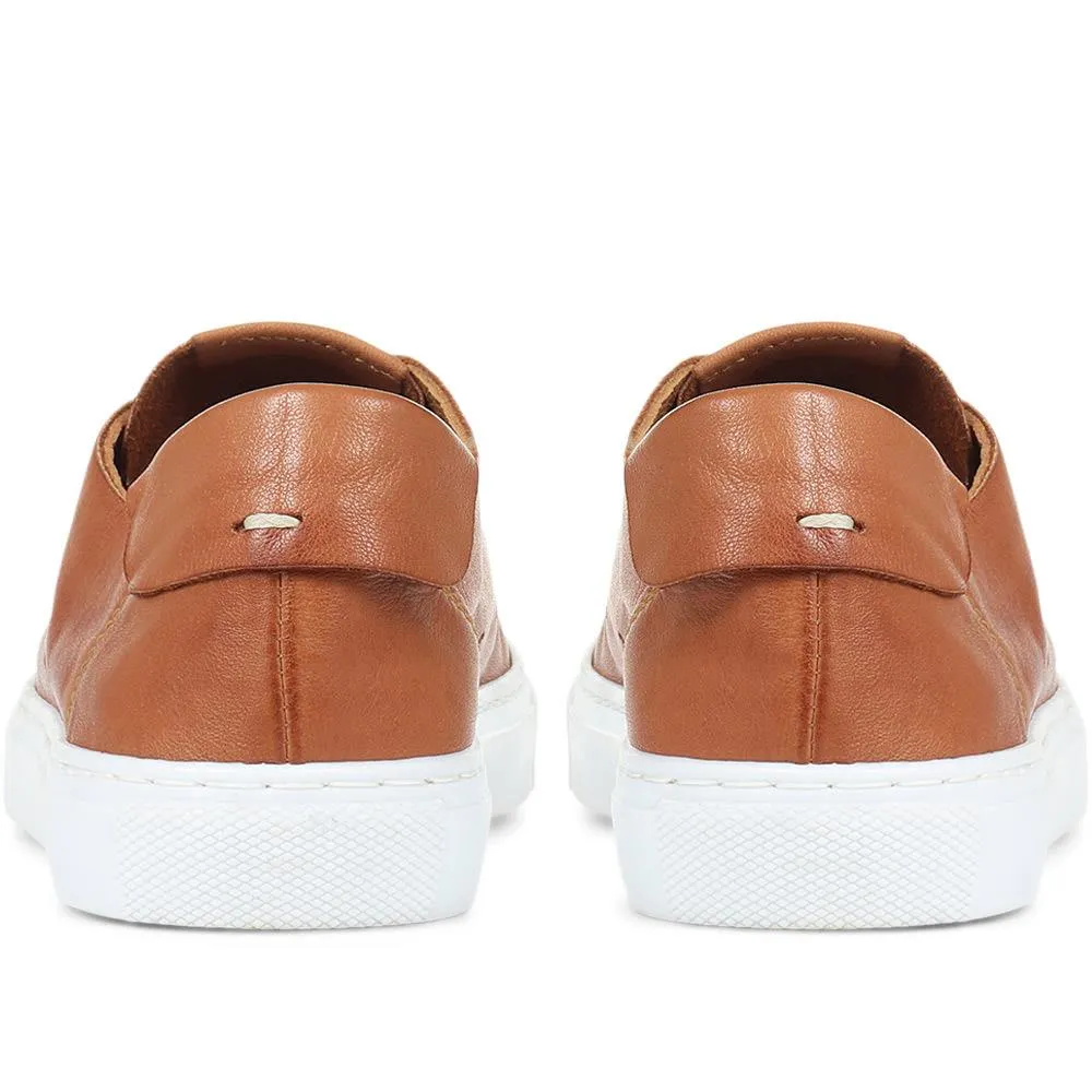 Farrah Leather Lace-Up Trainer - FARRAH / 318 523 - Tan sold by Jones Bootmaker product image thumbnail 3