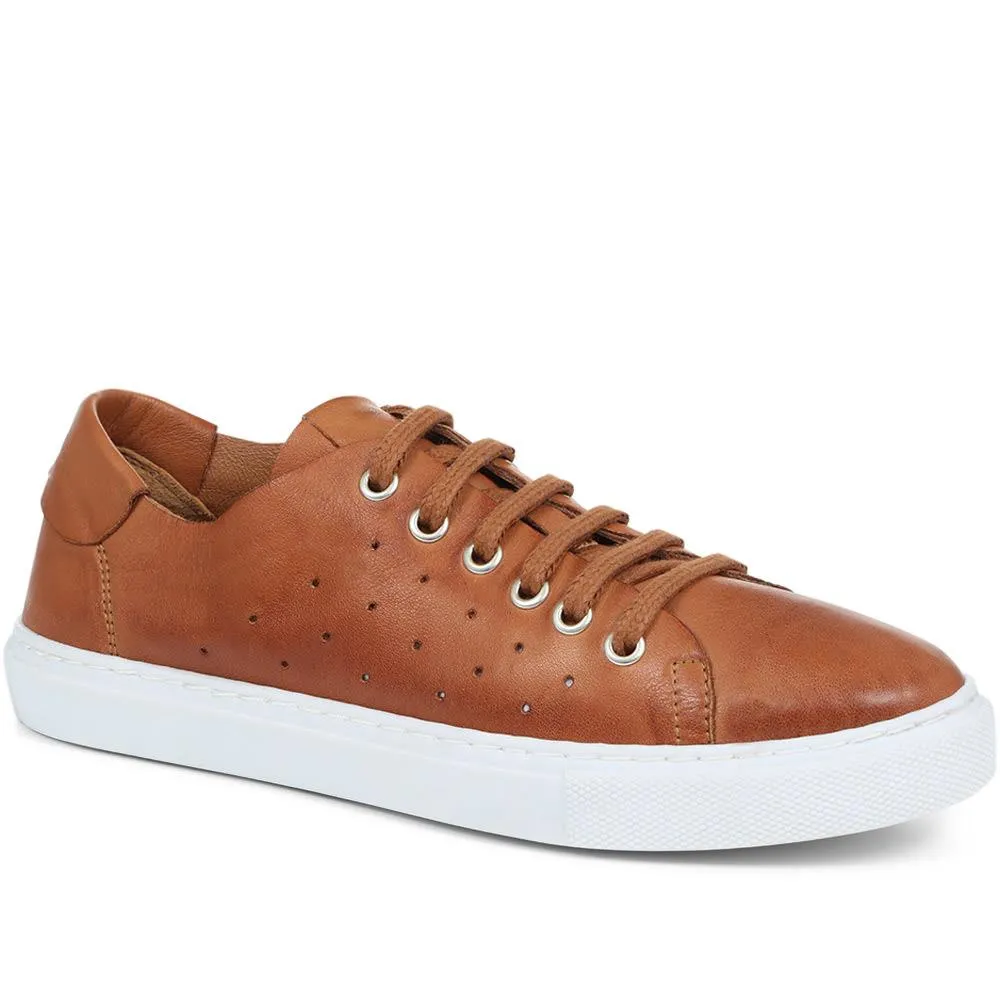 Farrah Leather Lace-Up Trainer - FARRAH / 318 523 - Tan sold by Jones Bootmaker product image thumbnail 2