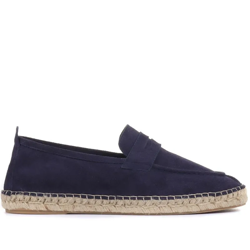 Queensbury Suede Espadrilles - QUEENSBURY / 320 148 - Navy sold by Jones Bootmaker