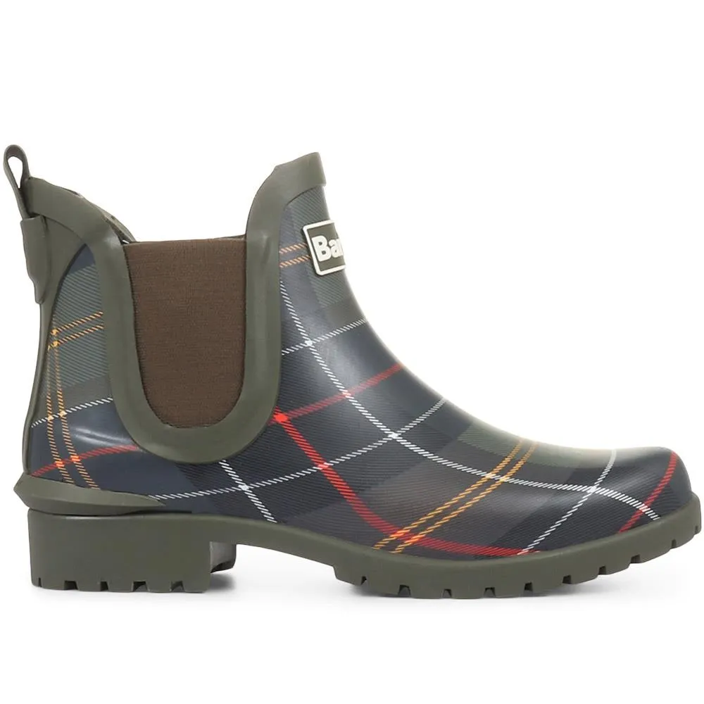 Wilton Wellie Ankle Boots - BARBR28514 / 313 961 - Tartan sold by Jones Bootmaker