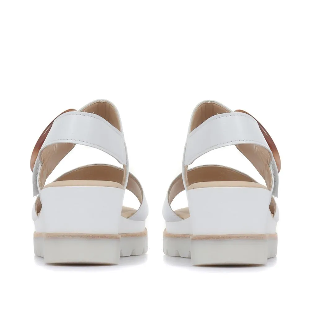 Yeo Wedge Sandals with Buckle - GAB31512 / 317 897 - White sold by Jones Bootmaker product image thumbnail 3