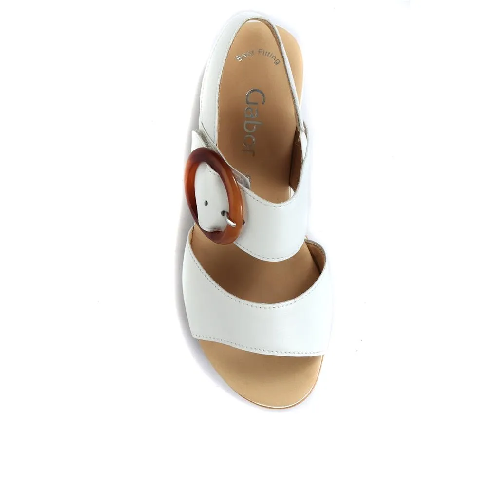 Yeo Wedge Sandals with Buckle - GAB31512 / 317 897 - White sold by Jones Bootmaker product image thumbnail 5