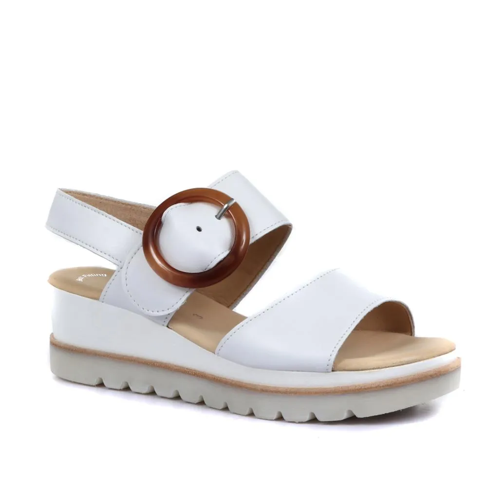 Yeo Wedge Sandals with Buckle - GAB31512 / 317 897 - White sold by Jones Bootmaker product image thumbnail 2