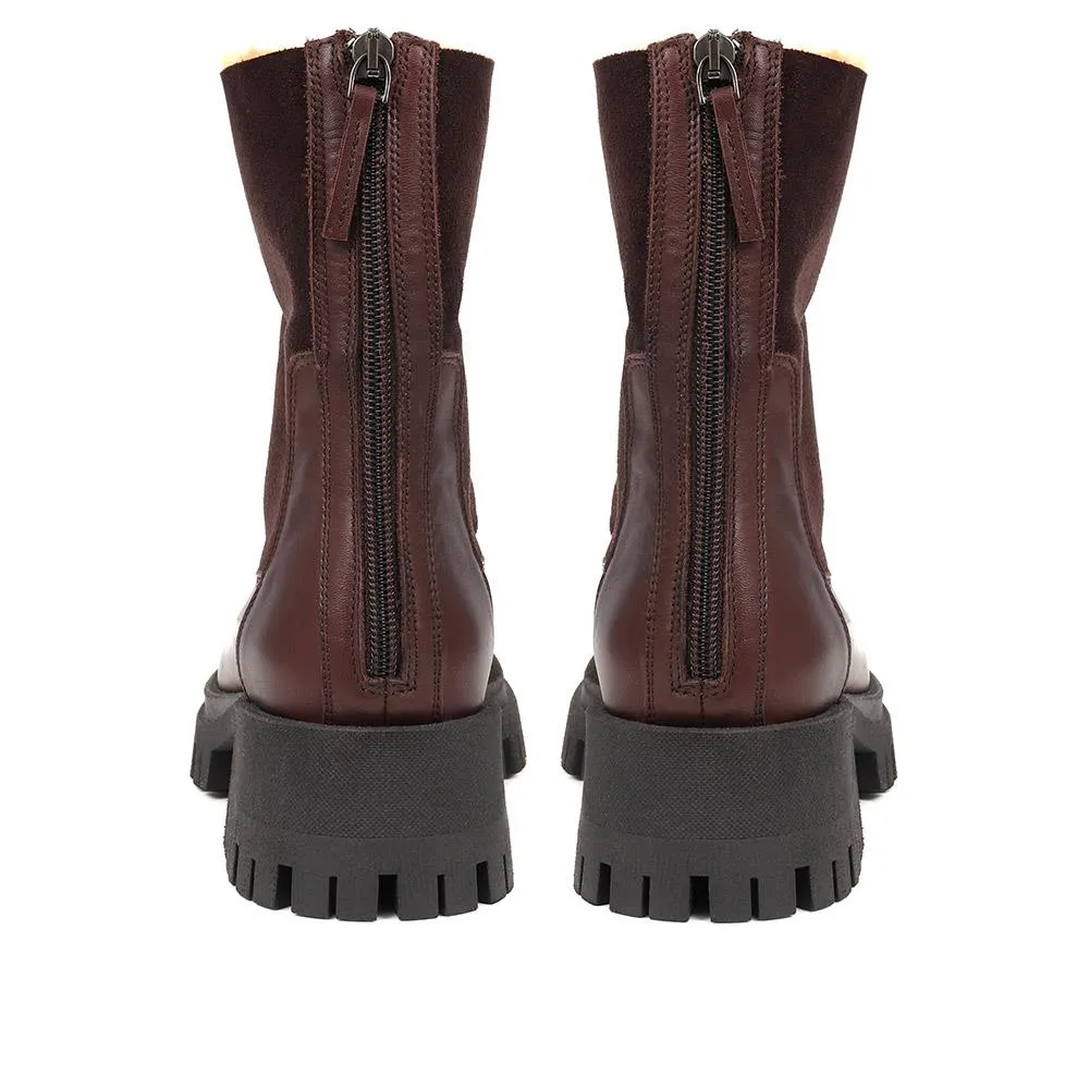 Leonarda Heeled Ankle Boots - LEONARDA / 324 365 - Brown sold by Jones Bootmaker product image thumbnail 3