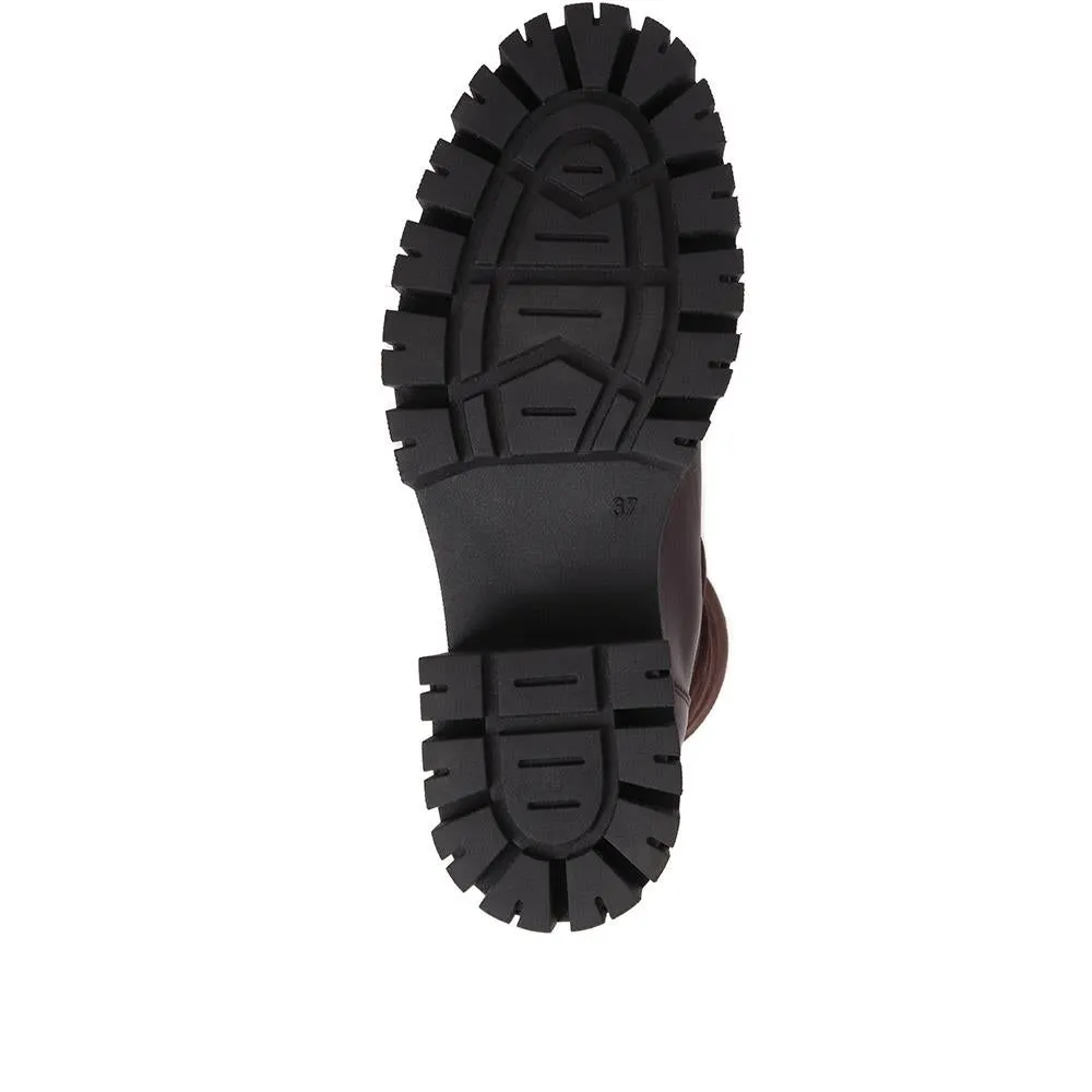 Leonarda Heeled Ankle Boots - LEONARDA / 324 365 - Brown sold by Jones Bootmaker product image thumbnail 4