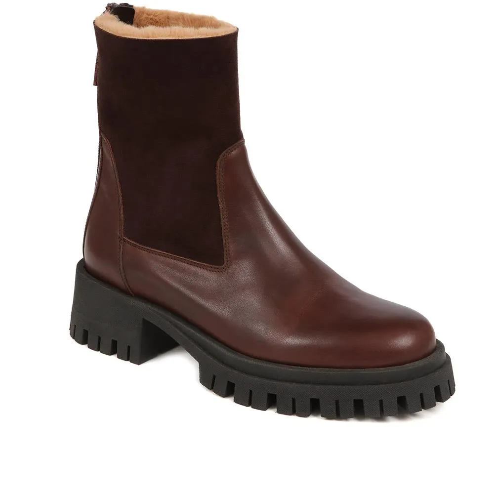 Leonarda Heeled Ankle Boots - LEONARDA / 324 365 - Brown sold by Jones Bootmaker product image thumbnail 2