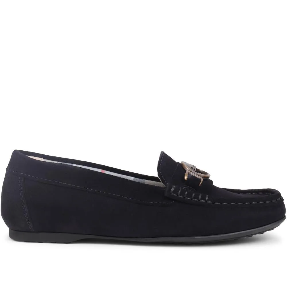 Barbour Leather Driving Shoes - BARBR39510 / 324 823 - Navy sold by Jones Bootmaker