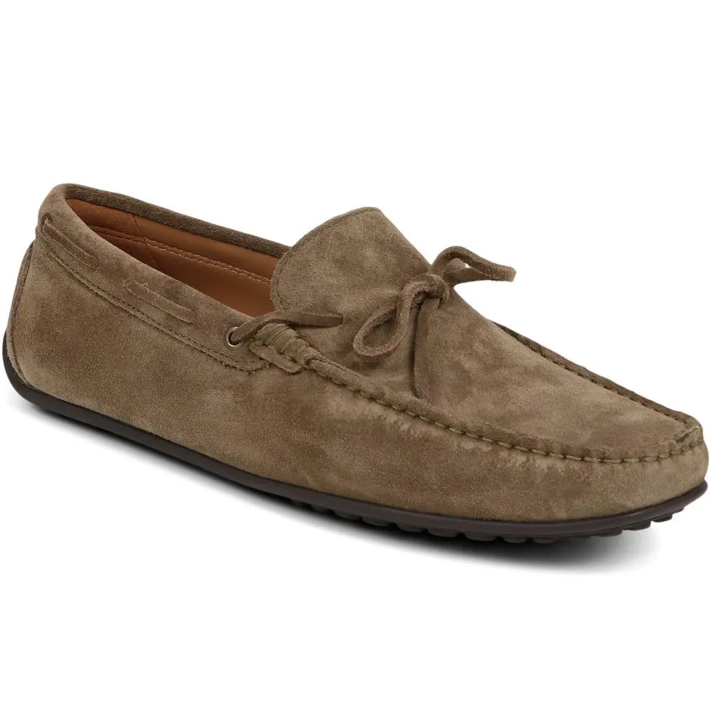 Plymouth Leather Moccasins - PLYMOUTH / 325 094 - Olive Suede sold by Jones Bootmaker product image thumbnail 2