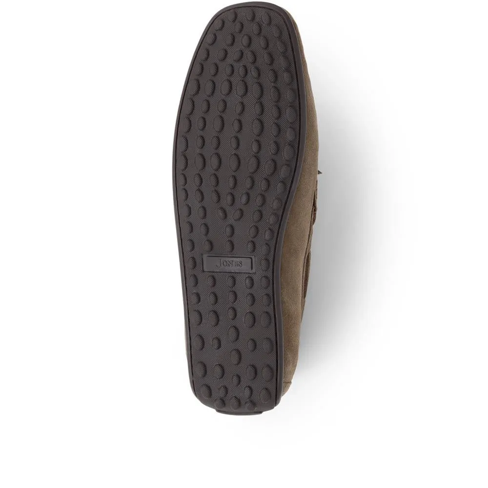 Plymouth Leather Moccasins - PLYMOUTH / 325 094 - Olive Suede sold by Jones Bootmaker product image thumbnail 4