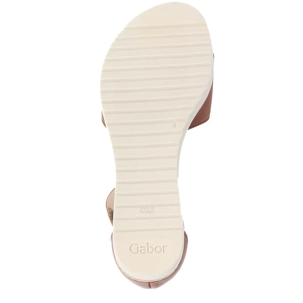 Ticho Leather Wedge Sandals - GAB39504 / 325 077 - Tan sold by Jones Bootmaker product image thumbnail 4