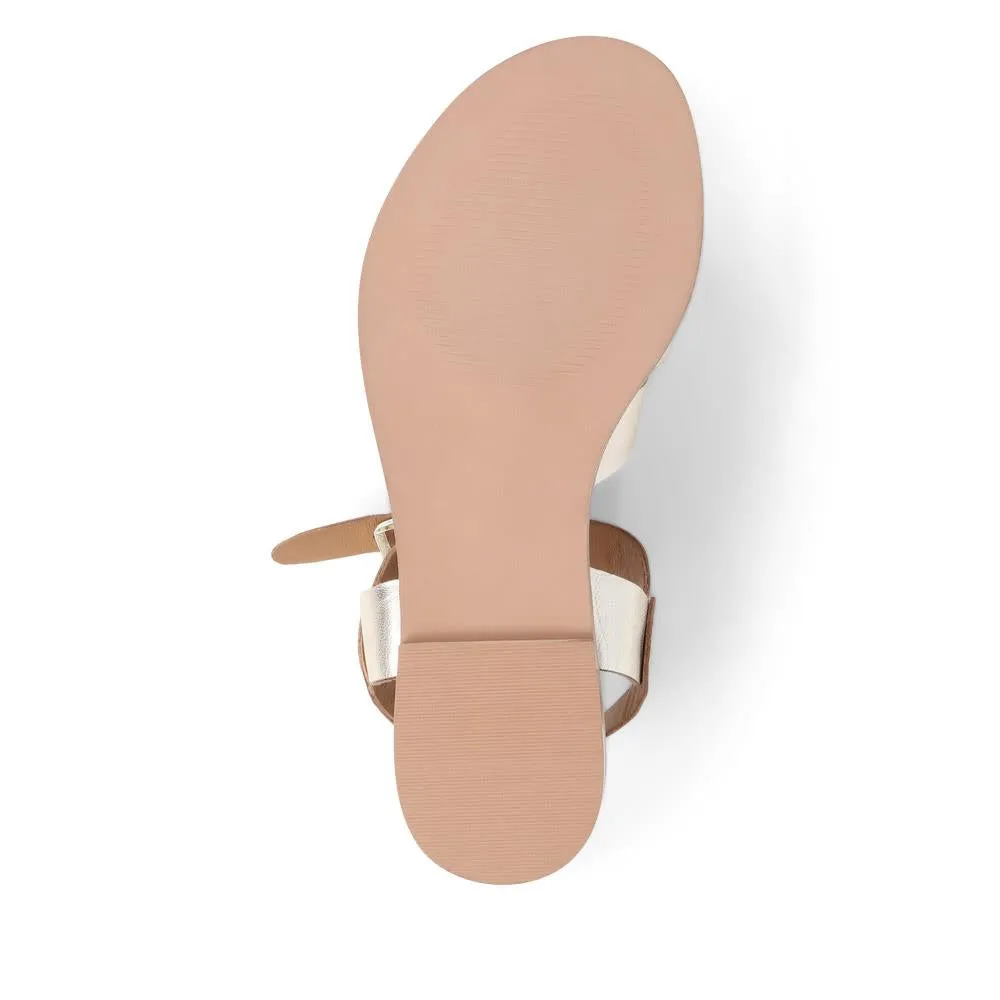 Inez Flat Sandals - INEZ / 325 183 - Gold sold by Jones Bootmaker product image thumbnail 4