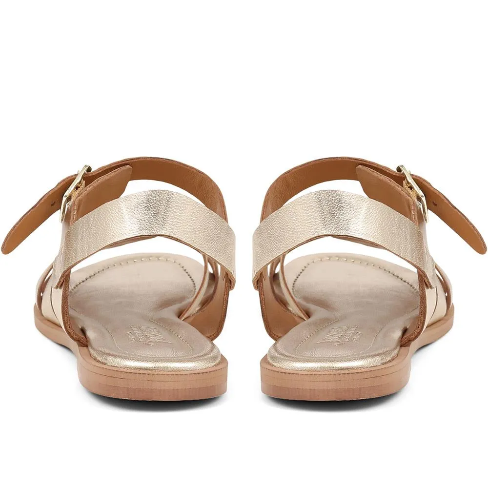 Inez Flat Sandals - INEZ / 325 183 - Gold sold by Jones Bootmaker product image thumbnail 3