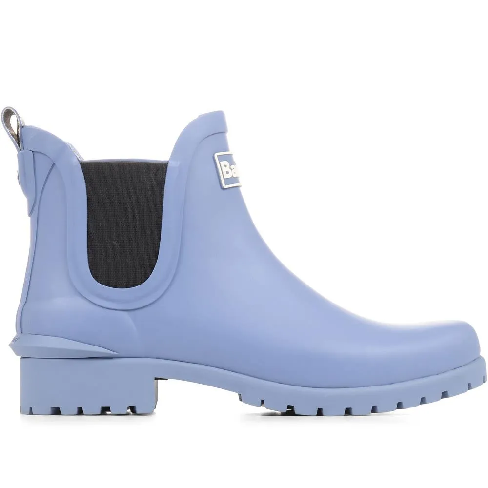 Wilton Wellie Ankle Boots - BARBR28514 / 313 961 - Pale Blue sold by Jones Bootmaker