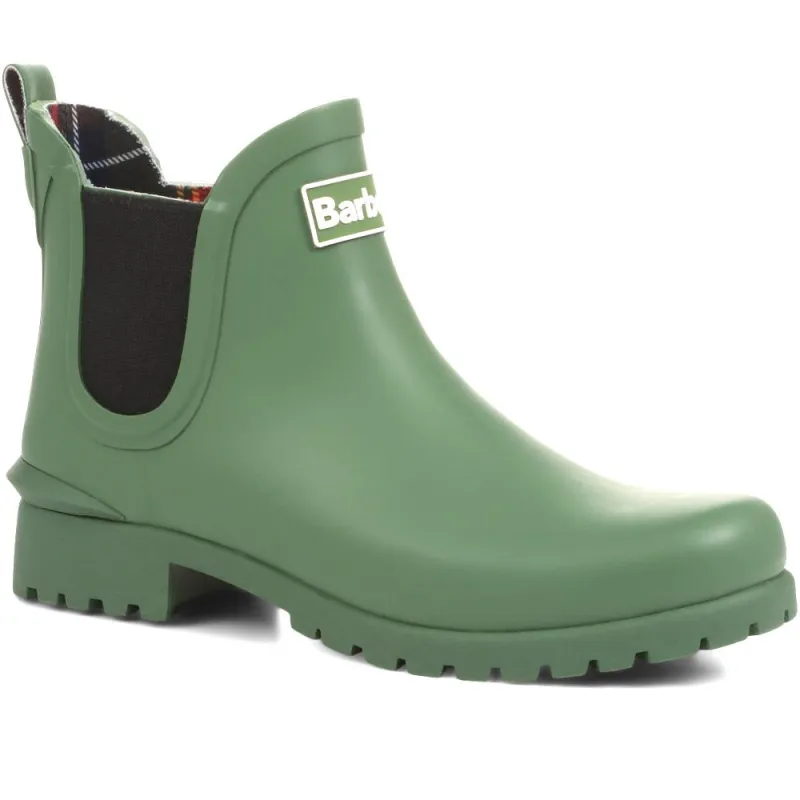 Wilton Wellie Ankle Boots - BARBR28514 / 313 961 - Green made by Barbour