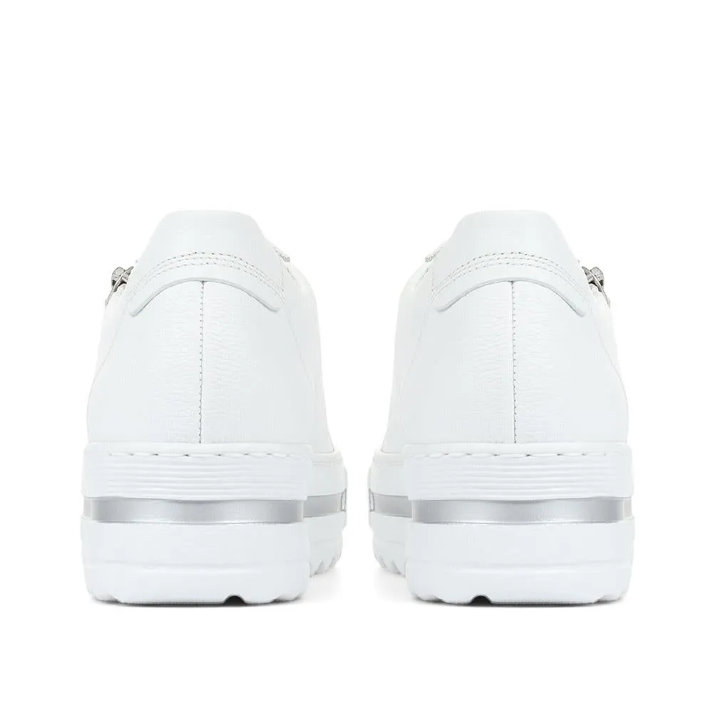 Heather Leather Platform Trainers - GAB35508 / 321 583 - White sold by Jones Bootmaker product image thumbnail 3