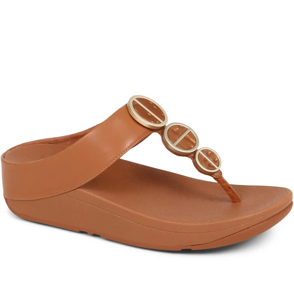 Halo Leather Wedge Sandals - FITF37503 / 323 247 - Light Tan sold by Jones Bootmaker product image thumbnail 2