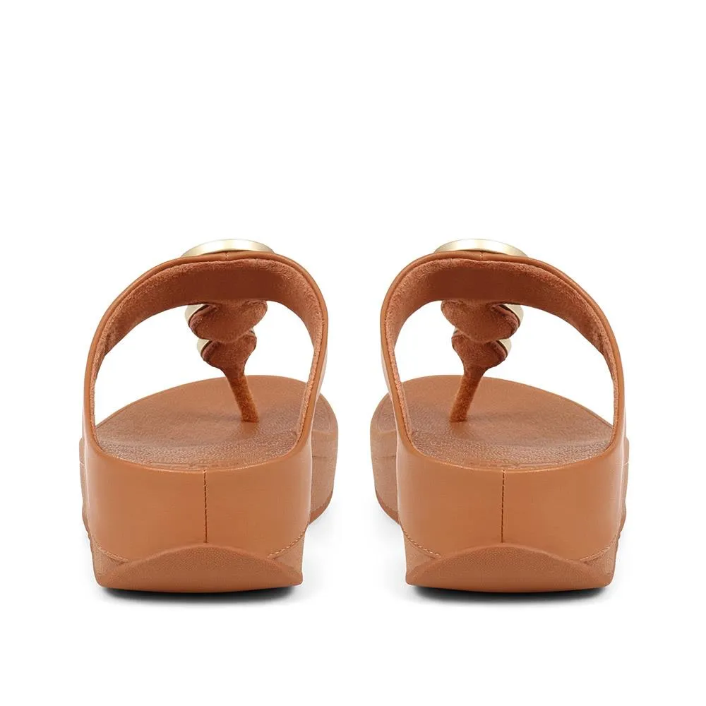 Halo Leather Wedge Sandals - FITF37503 / 323 247 - Light Tan sold by Jones Bootmaker product image thumbnail 3