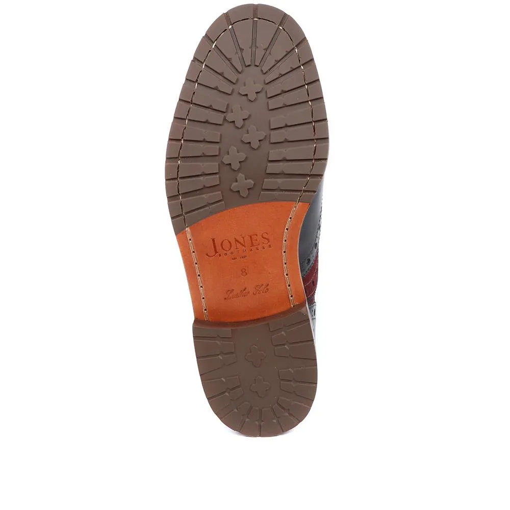 Bertie Oxford Men's Brogues - BERTIE / 319 278 - Burgundy-Navy sold by Jones Bootmaker product image thumbnail 5