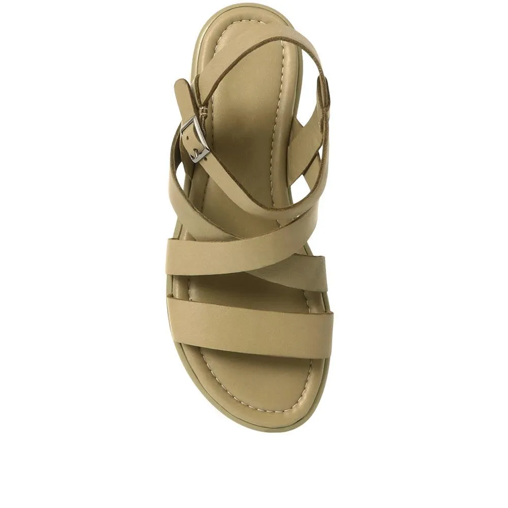 Maci Leather Strappy Sandals - MACI / 323 972 - Green sold by Jones Bootmaker product image thumbnail 4