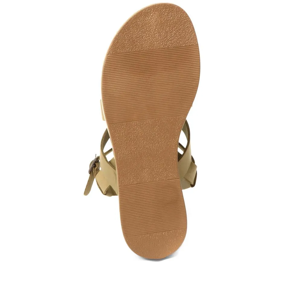 Maci Leather Strappy Sandals - MACI / 323 972 - Green sold by Jones Bootmaker product image thumbnail 5