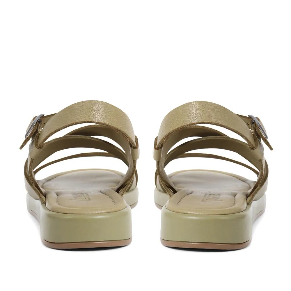 Maci Leather Strappy Sandals - MACI / 323 972 - Green sold by Jones Bootmaker product image thumbnail 3