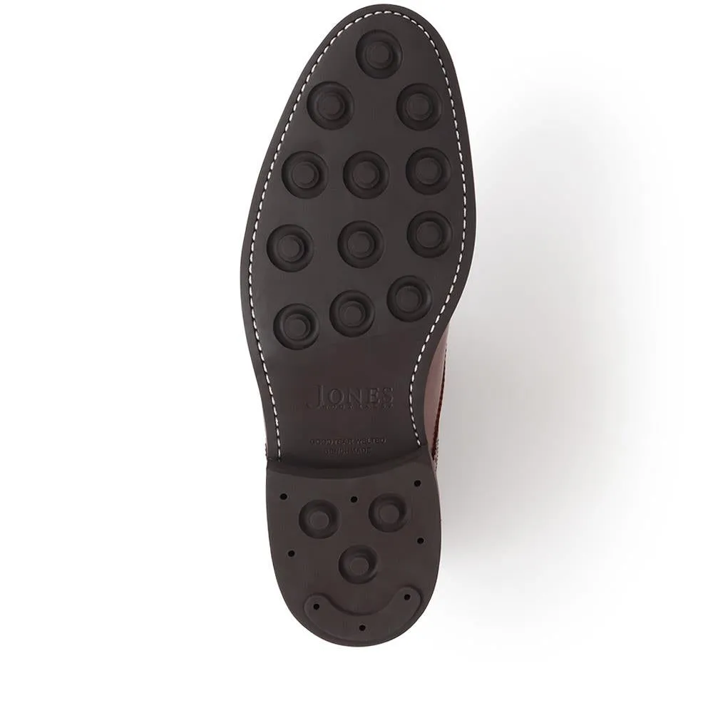 Mile End Goodyear Welted Polished Leather Brogues - MILEEND2 / 318 986 - Chestnut sold by Jones Bootmaker product image thumbnail 4