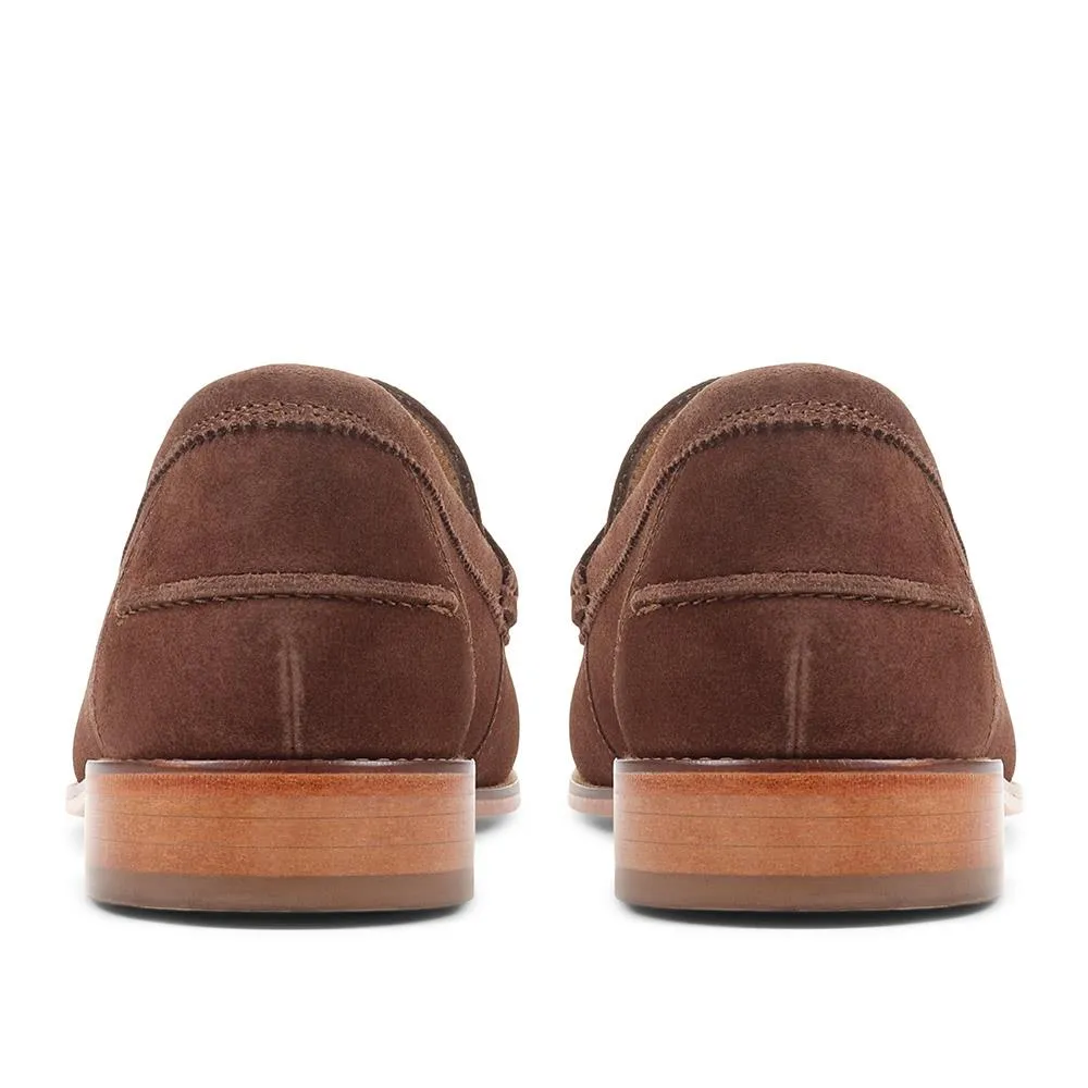 Rivers Leather Penny Loafers - RIVERS / 321 662 - Brown Suede sold by Jones Bootmaker product image thumbnail 3