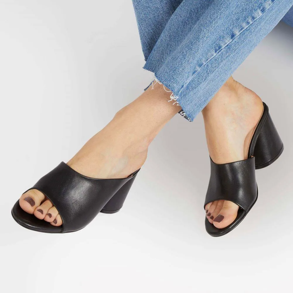 Lisetta Heeled Mules - LISETTA / 323 347 - Black sold by Jones Bootmaker product image thumbnail 5