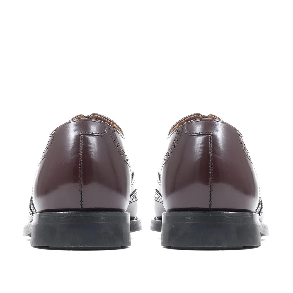 Mayfair Goodyear Welted Leather Oxford Brogues - MAYFAIR2 / 318 988 - Burgundy sold by Jones Bootmaker product image thumbnail 3