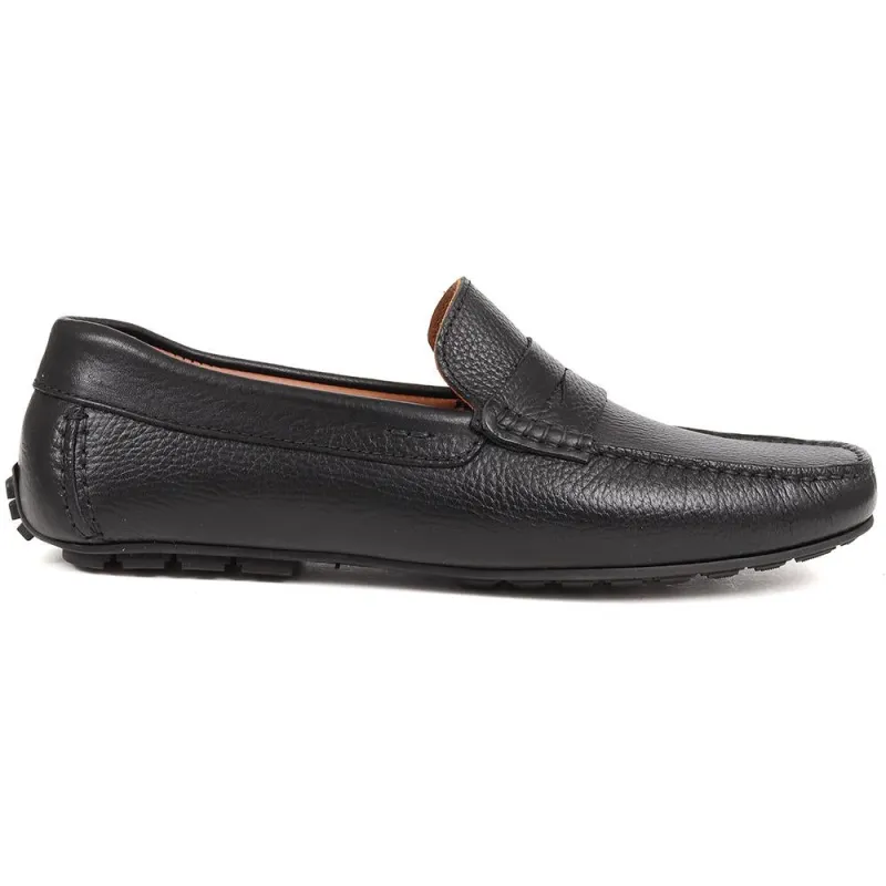 Pollard Casual Moccasin - POLLARD / 324 024 - Black made by Jones Bootmaker
