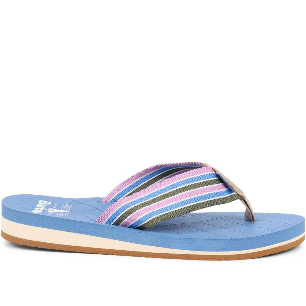 Seamills Toe Post Sandals - BARBR37511 / 323 747 - Blue Multi sold by Jones Bootmaker