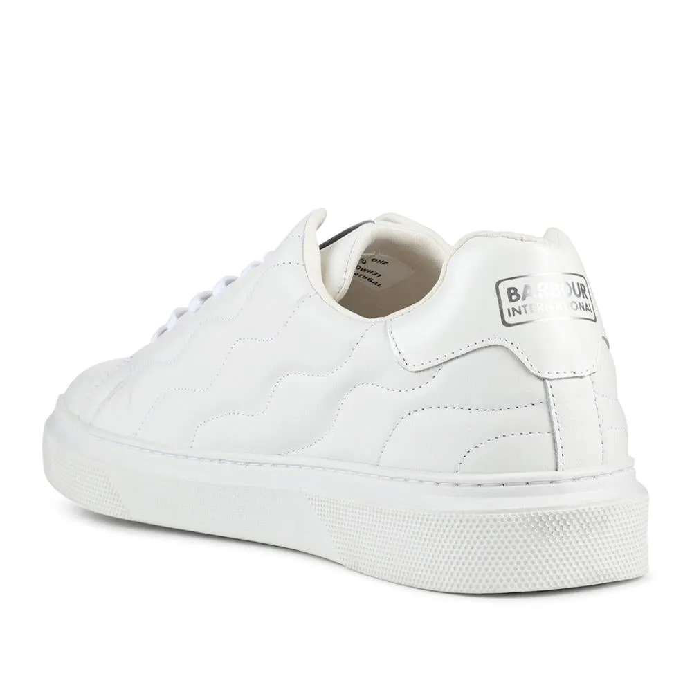 Glendale Quilted Leather Trainers - BARBR36506 / 322 439 - White sold by Jones Bootmaker product image thumbnail 3
