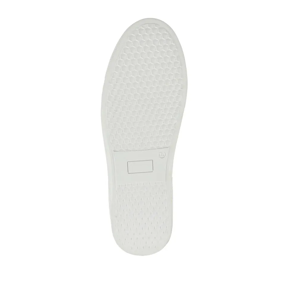 Glendale Quilted Leather Trainers - BARBR36506 / 322 439 - White sold by Jones Bootmaker product image thumbnail 5