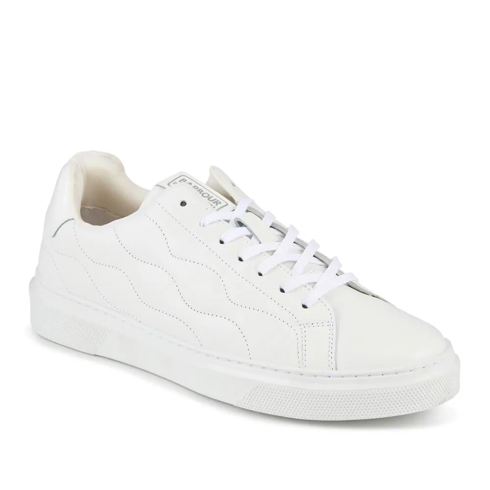 Glendale Quilted Leather Trainers - BARBR36506 / 322 439 - White sold by Jones Bootmaker product image thumbnail 2