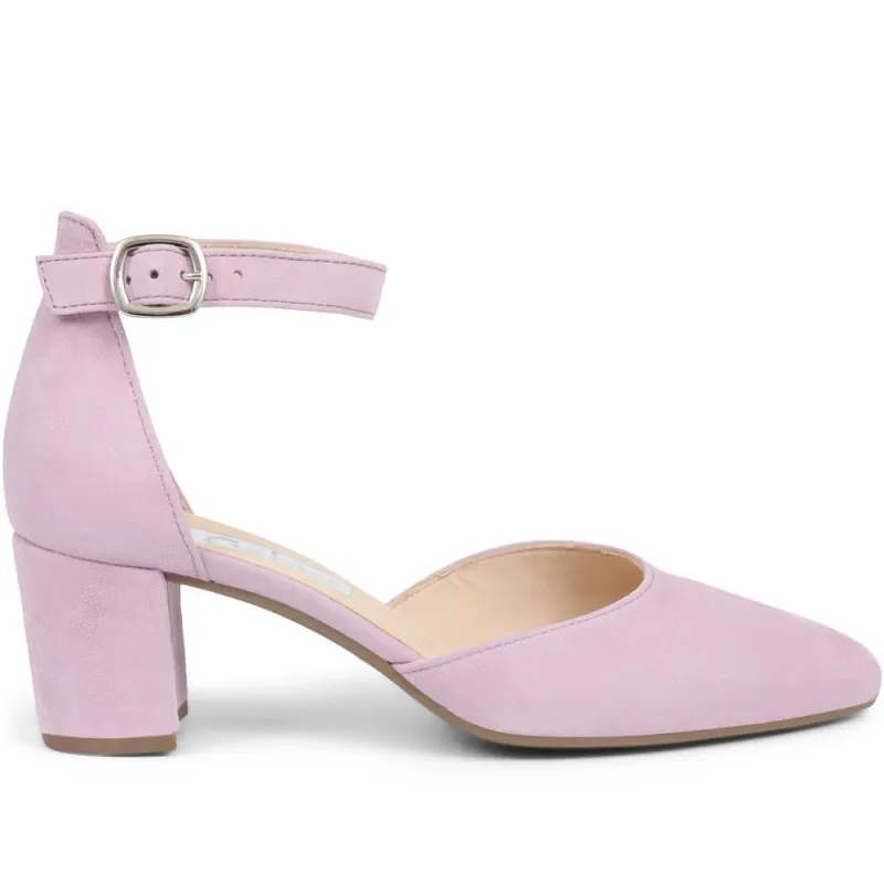 Gala Leather Heeled Sandals - GAB35521 / 321 578 - Violet sold by Jones Bootmaker