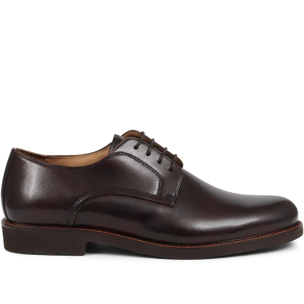 Minster Leather Derby Shoes - MINSTER / 322 818 - Dark Brown sold by Jones Bootmaker