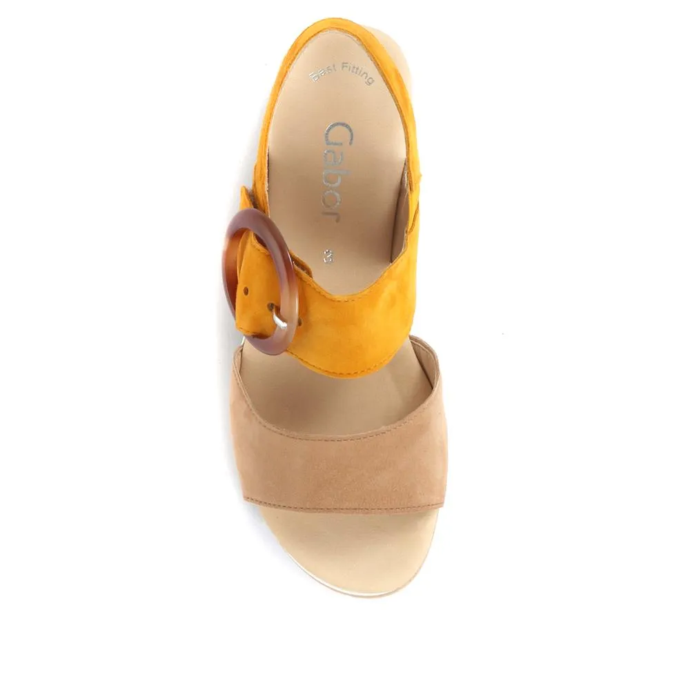 Yeo Wedge Sandals with Buckle - GAB31512 / 317 897 - Yellow sold by Jones Bootmaker product image thumbnail 5