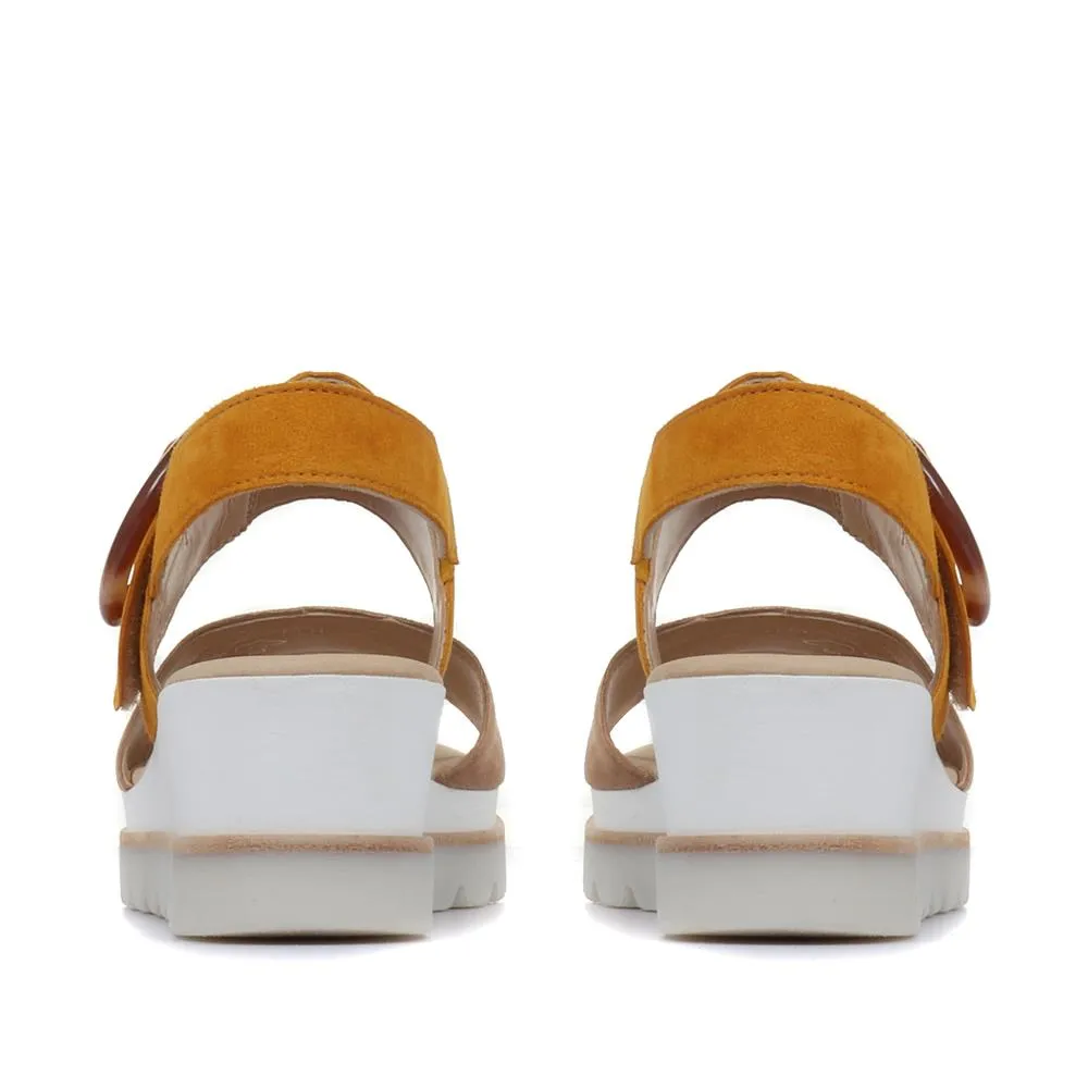 Yeo Wedge Sandals with Buckle - GAB31512 / 317 897 - Yellow sold by Jones Bootmaker product image thumbnail 3