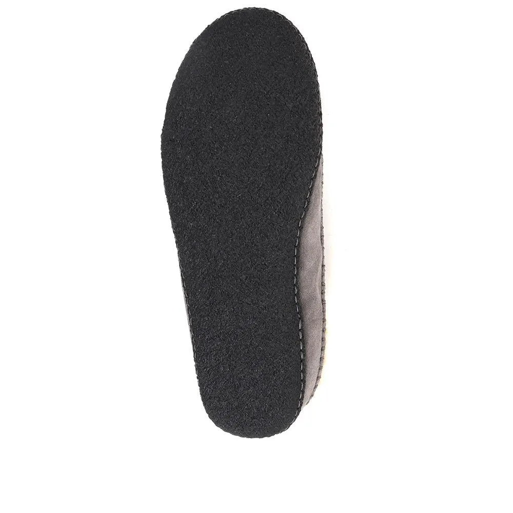 Lanner Ridge Suede Slippers - COLUM36503 / 323 188 - Quarry-Black sold by Jones Bootmaker product image thumbnail 5